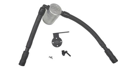 J&L Oil Separator Co - J&L Oil Separator 3.0 Passenger Side Mounted Oil Separator Silver 3053P-C