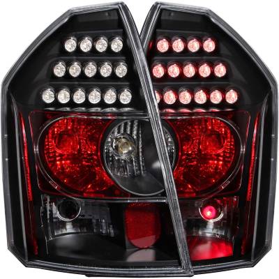 Anzo USA - Anzo USA 321011 Black LED Clear Lens Taillight Set for 05-07 Chrysler 300C