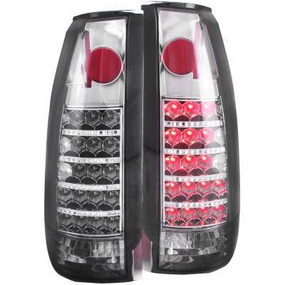 Anzo USA - Anzo USA 311158 Chrome LED Smoked Lens Taillight Set for GM C/K Trucks/Suvs