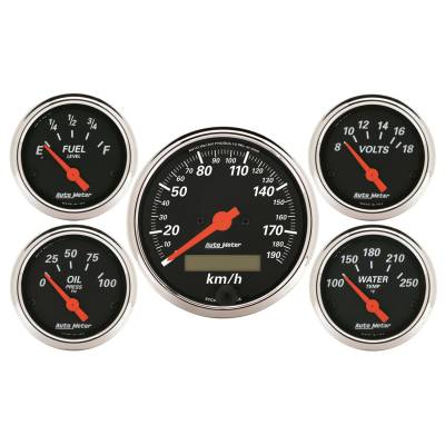 AutoMeter - AutoMeter 1421-M Designer Black Street Rod Kit
