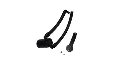 J&L Oil Separator Co - J&L Oil Separator 3077D-B Black Oil Separator 3.0 Driver Side
