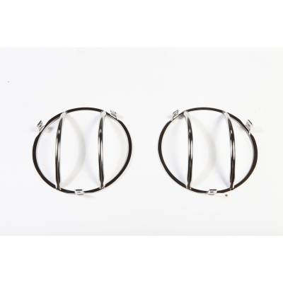 Rugged Ridge - Rugged Ridge 11142.01 Headlight Euro Guard Kit Stainless Steel