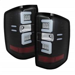 Spyder Auto - Spyder 5079985 Black/Clear LED Taillights for 14-16 Silverado/Sierra 1500/2500HD