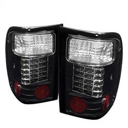 Spyder Auto - Spyder Auto 5003836 Black/Clear LED Taillights
