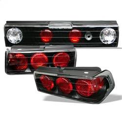 Spyder Auto - Spyder Auto 5005120 Black/Clear Euro Style Taillights for 88-91 Honda CRX