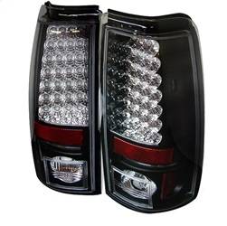 Spyder Auto - Spyder Auto 5002044 Black/Clear LED Taillights 99-02 Silverado/Sierra