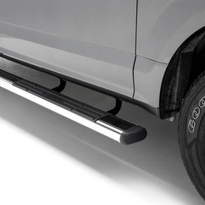 ARIES - ARIES 4444007 The Standard 6" Oval Nerf Bar w/Mounting Brackets