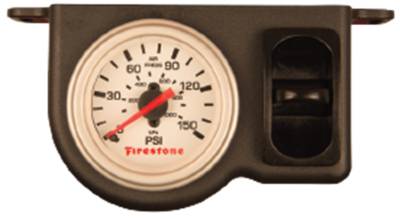 Firestone Ride-Rite - Firestone Ride-Rite 2572 Pneumatic Pressure Single Control White Guage