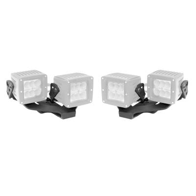 Go Rhino - Go Rhino 732231T Center Hood Light Mount for 18-19 Jeep Wrangler JL