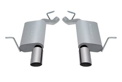 Gibson Performance Exhaust - Gibson Performance Split Rear Axle-Back Exhaust System Stainless 616006