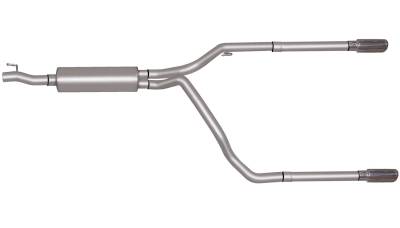 Gibson Performance Exhaust - Gibson Performance 66524 Split Rear Cat-Back Exhaust System Stainless