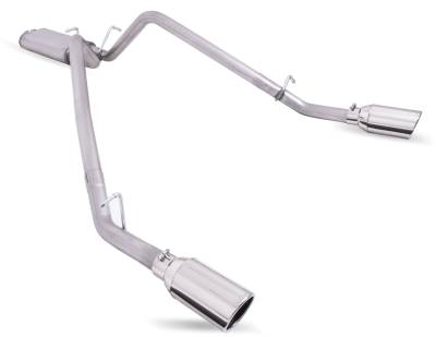 Gibson Performance Exhaust - Gibson Performance Split Rear Cat-Back Exhaust System Stainless 66570