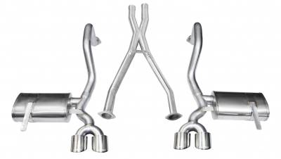 Corsa Performance - Corsa 14962 2.5" Cat-back w/XO-Pipe & 4" Pro-Series Tips for 97-04 Corvette C5