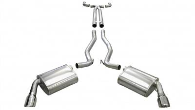 Corsa Performance - Corsa 14954 2.5" Dual Rear Exit Cat-back w/XO-Pipe & 3.5" Tips Chevy Camaro SS