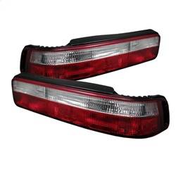 Spyder Auto - Spyder Auto 5000187 Euro Style Red/Clear Tail Lights for 90-93 Acura Integra