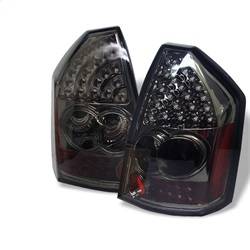 Spyder Auto - Spyder Auto 5000972 LED Taillights Chrome/Smoke for 05-07 Chrysler 300 C