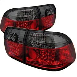 Spyder Auto - Spyder Auto 5005038 Red LED Taillights/Smoked for 96-98 Honda Civic