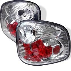 Spyder Auto - Spyder Auto 5003164 Chrome/Clear Euro Taillights for 01-03 Ford F150 Flareside