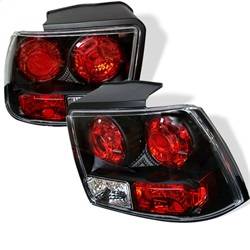 Spyder Auto - Spyder Auto 5003669 Euro Taillights Black/Clear for 99-04 Ford Mustang V6/GT
