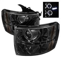 Spyder Auto - Spyder Auto 5009517 LED Halo Projector Headlights Chrome/Smoked