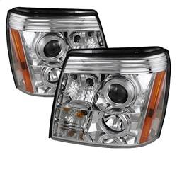 Spyder Auto - Spyder Auto 5037930 Chrome/Clear LED Halo Projector Headlights