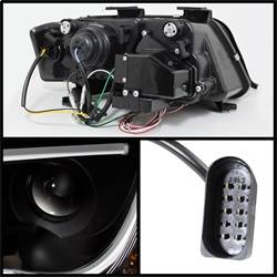 Spyder Auto - Spyder Auto 5071873 Projector Style Headlights Black/Clear