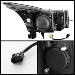 Spyder Auto - Spyder Auto 5074164 Projector Style Headlights Black/Clear