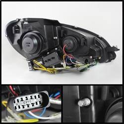 Spyder Auto - Spyder Auto 5074249 DRL Projector Headlights for 12-13 C250 C300 C350 C63 AMG