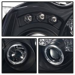 Spyder Auto - Spyder Auto 5078551 LED Halo Projector Headlights Black/Smoked