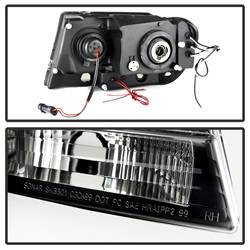 Spyder Auto - Spyder Auto 5078568 LED Halo Projector Headlights Black/Smoked