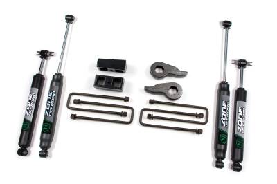 Zone Offroad - Zone Offroad ZONC53N 2" Suspension Lift Kit Zone Shocks 88-98 GM K1500 4WD