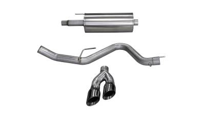 Corsa Performance - Corsa Performance 14837BLK Sport Cat-Back Exhaust System for 15-20 Ford F150