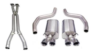 Corsa Performance - Corsa Performance 14164CB1 Sport Cat-Back Exhaust System for 06-11 Corvette