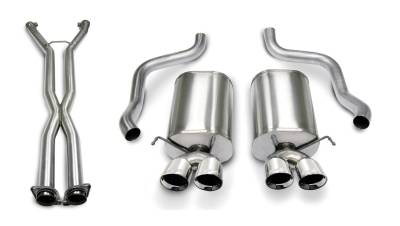 Corsa Performance - Corsa Performance 14169CB4 Sport Cat-Back Exhaust System for 05-08 Corvette