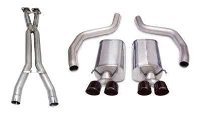 Corsa Performance - Corsa Performance 14164CB1BLK Sport Cat-Back Exhaust System for 06-11 Corvette
