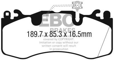 EBC Brakes - EBC Brakes DP42336R Yellowstuff Street & Track Brake Pads