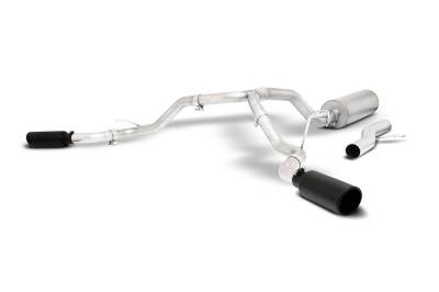 Gibson Performance Exhaust - Gibson Performance 65683B Black Elite Cat-Back Dual Extreme Exhaust System