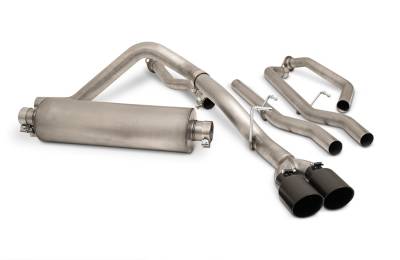 Gibson Performance Exhaust - Gibson Performance 67104B Black Elite Cat-Back Dual Sport Exhaust System