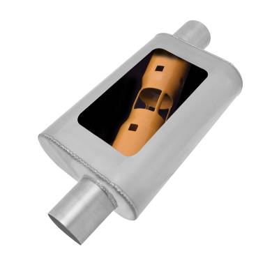 Gibson Performance Exhaust - Gibson Performance BM0104 2.5" MWA Performance Muffler