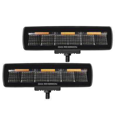 Go Rhino - Go Rhino 750600622FBS Blackout Series Sixline LED Flood Light Kit