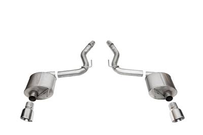 Corsa Performance - Corsa Performance 21256 Touring Axle-Back Exhaust System for 24-25 Ford Mustang