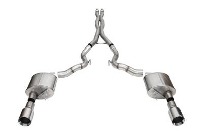 Corsa Performance - Corsa Performance 21271 Xtreme Cat-Back Exhaust System for 24-25 Ford Mustang