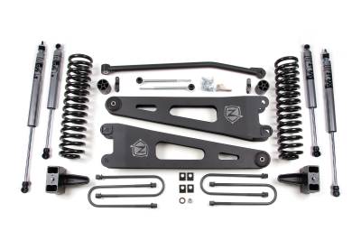 Zone Offroad - Zone Offroad ZONF21F 4" Radius Arm Lift Kit FOX Adventure Shocks