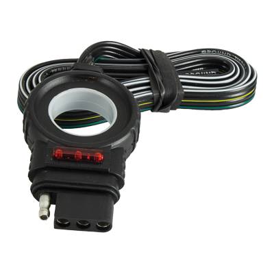 Husky Towing - Husky Towing 33063 Connector Extension 4 Flat 48" Easy-Pull w/LED Test