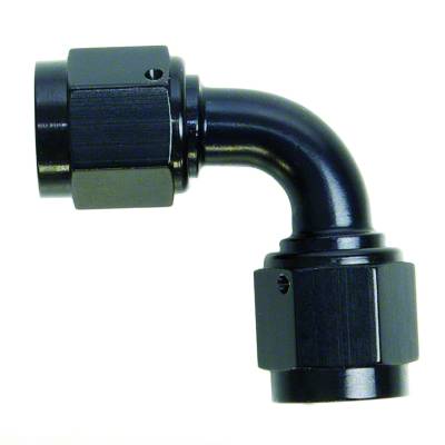 SpeedFx - SpeedFX 561090BK Coupler 90-DEG Full Swivel -10AN Black Aluminum EACH