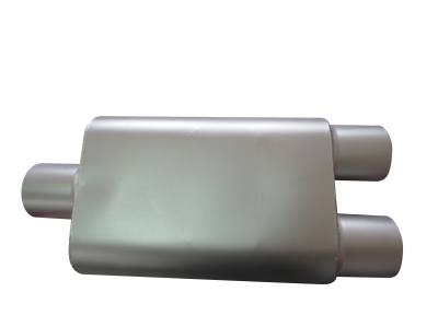 SpeedFx - SpeedFX 3007AS Exhaust Muffler 4x9" Aluminized Steel 3" Center In Dual 3" Out