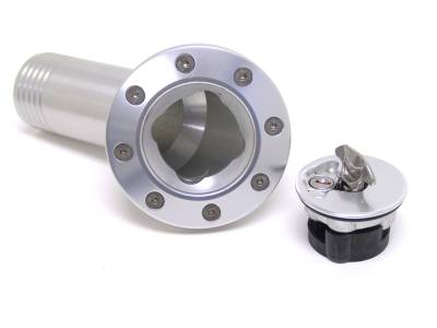 Ridetech - Ridetech 81000032 Locking Silver Billet Aluminum Gas Cap for 67-68 Chevy Camaro