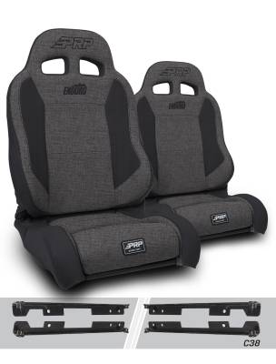 PRP - PRP A89010-C38-54 Enduro Elite Trek Edition Seat Kit for Wrangler JK/JKU Pair