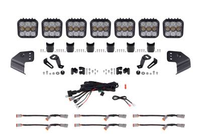 Diode Dynamics - Diode Dynamics DD7232 Bronco SS5 Sport CrossLink Windshield White Combo Lightbar