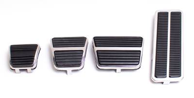Auto Metal Direct - Auto Metal Direct W-843 Ped Pad Kit w/Trim Manual for 72-81 Pontiac/Chevy